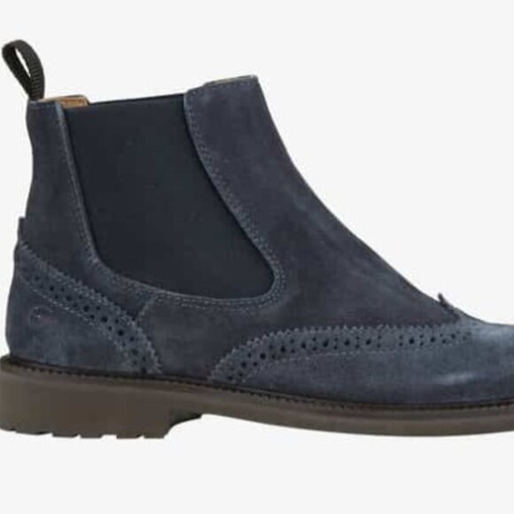 Gallucci Shoes - Gallucci Chelsea boots in navy suede‎